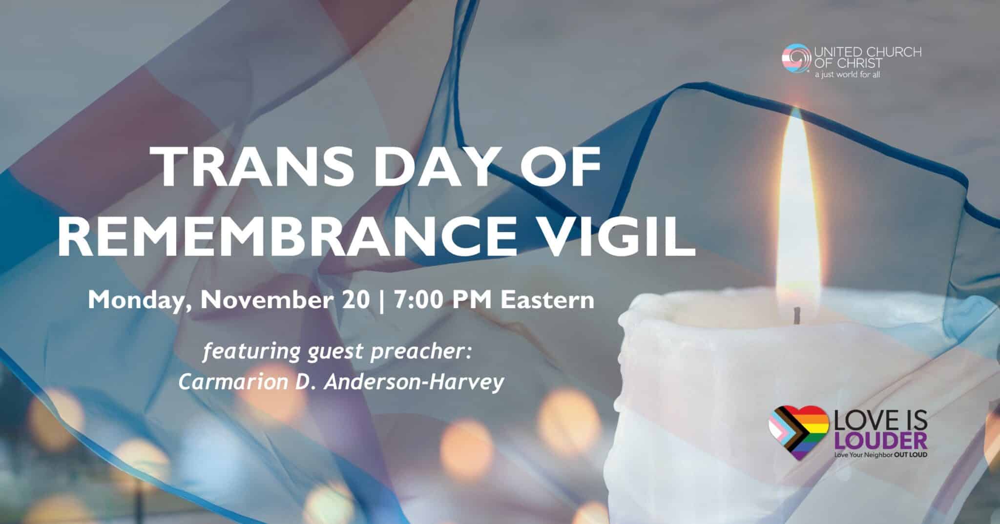 Prayer Vigil And New Toolkit To Mark Upcoming Trans Day Of Remembrance ...